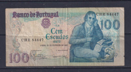 PORTUGAL  - 1981 100 Escudos Circulated Banknote - Portugal