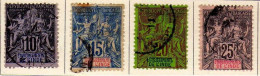 Inde -1892 - Type Groupe -  Obliteres - - Gebruikt