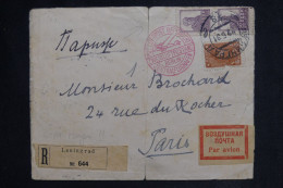 URSS - Enveloppe En Recommandé De Leningrad Pour Paris Par Avion En 1931 Via Berlin - L 149837 - Briefe U. Dokumente