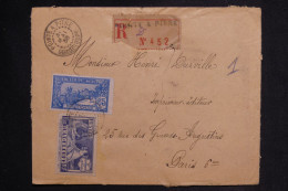 GUADELOUPE - Enveloppe En Recommandé De Pointe à Pitre Pour Paris En 1938 - L 149839 - Storia Postale