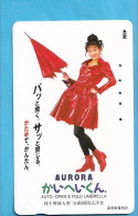 Japan Telefonkarte Japon Télécarte Phonecard - Musik Music Musique Girl Frau Women Femme Regenschirm - Muziek