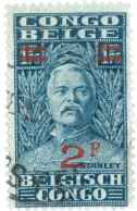CONGO BELGA, BELGIAN CONGO, MORTON STANLEY, 1931, FRANCOBOLLI USATI Mi:BE-CD 127, Scott:BE-CD 133, Yt:BE-CD 165 - Used Stamps