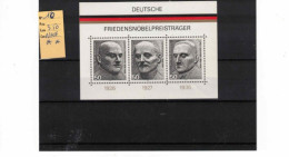 Blocs Feuillets D'Allemagne Fédérale Neuf** Luxe - 1959-1980