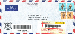 UAE Dubai Registered Air Mail Bank Cover Sent To Germany 7-7-1999 - Dubai