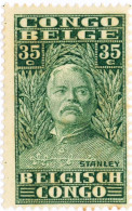 CONGO BELGA, BELGIAN CONGO, MORTON STANLEY, 1928, FRANCOBOLLI NUOVI (MLH*)  Scott:BE-CD 118 (1,00) - Nuevos