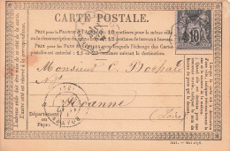 CARTE PRECURSEUR N° 37. CONVOYEUR LIGNE T1 RETOUR ST ETIENNE A CLERMONT. N° 1614 - Cartes Précurseurs