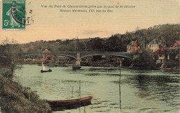FRANCE - Vue Du Pont De Chennevières Prise Par Le Quai De Saint Hilaire - Colorisé - Carte Postale Ancienne - Saint Hilaire
