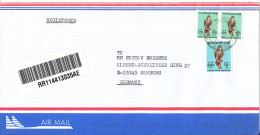 UAE Abu Dhabi Registered Air Mail Cover Sent To Germany 16-8-1999 - Abu Dhabi