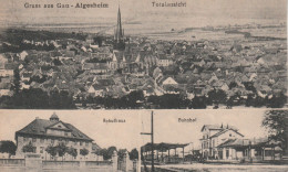 CPA     ALLEMAGNE   GRUSS AUS GAU   ALGESHEIM     MULTIVUES  ECRITE EN 1921 - Adelsheim