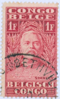 CONGO BELGA, BELGIAN CONGO, MORTON STANLEY, 1928, FRANCOBOLLI USATI Mi:BE-CD 101, Scott:BE-CD 121, Yt:BE-CD 141 - Used Stamps