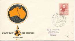 Australia FDC 25-7-1962 Centenary Of Stuart Crossing Australia With Cachet And Address - FDC