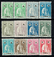 Timor, 1923, # 192/203, MH - Timor