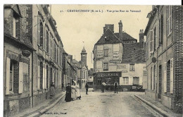 CHATEAUNEUF (28) Vue Prise Rue De Verneuil Ed. Foucault 41, Envoi 1909 - Châteauneuf