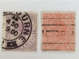 Grande-Bretagne -  Année 1901-04 - N°128 & 130 - "Victoria" - Oblitérés