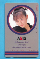 Japan Telefonkarte Japon Télécarte Phonecard - Musik Music Musique Girl Frau Women Femme Axia - Musik