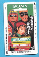 Japan Telefonkarte Japon Télécarte Phonecard - Musik Music Musique Girl Frau Women Femme Sony Walkman - Musica