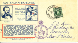 Australia Cover 24-5-1948 Australian Explorer With Cachet And Address Hinged Marks On The Backside Of The Cover - FDC