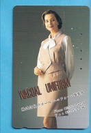 Japan Telefonkarte Japon Télécarte Phonecard - Musik Music Musique Girl Frau Women Femme  Wacoal Uniform - Moda