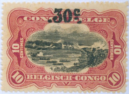 CONGO BELGA, BELGIAN CONGO, PAESAGGI, LANDSCAPE, 1922, FRANCOBOLLI NUOVI (MLH*) Mi:BE-CD 61, Sn:BE-CD 77, Yt:BE-CD 98 - Nuevos