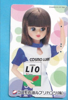 Japan Telefonkarte Japon Télécarte Phonecard - Musik Music Musique Girl Frau Women Femme Cosmo Lube Lio - Petrole