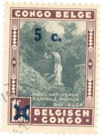 CONGO BELGA, BELGIAN CONGO, PARCHI NAZIONALI, 1941, FRANCOBOLLI NUOVI (MNH**) Scott:BE-CD 184, Yt:BE-CD 226 - Neufs