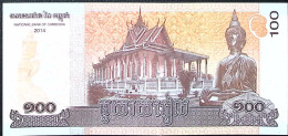 CAMBODGE/CAMBODIA * 100 Riels * Date 2014 * État/grade NEUF/UNC - Cambodia