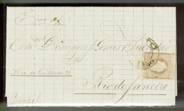 Portugal, 1879, # 43b Dent. 13 1/2, For Rio De Janeiro - Storia Postale