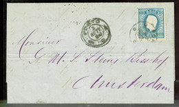 Portugal, 1872, # 44 Dent. 12 3/4, For Amesterdam - Brieven En Documenten