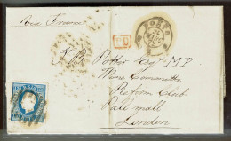 Portugal, 1872, # 44, For London - Lettres & Documents