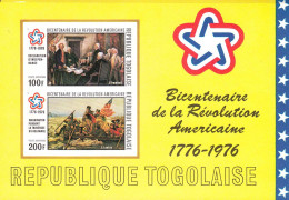 Togo 1976 Revolution Americaine 1776-1976 Michel Bl.101b  MNH 30960 - Blokken & Velletjes