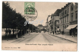 Chaux-de-fonds Rue Leopold Robert Animata Tramway - Autres & Non Classés