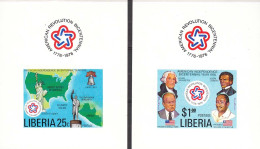 Liberia 1976 Revolution Americaine 1776-1976 Michel Bl.1013-14 Pr.de Luxe  MNH 30956 - Blocchi & Foglietti