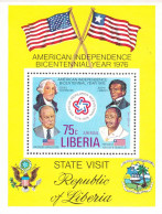 Liberia 1976 Revolution Americaine 1776-1976 Michel Bl.83 MNH 30955 - Blocks & Sheetlets