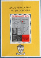 Suriname 1982 Beatification Pastor Donders Block Issue MNH - Cristianesimo