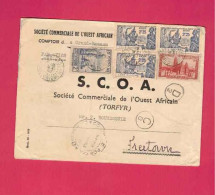 Lettre De 1940 Pour La Sierra Leone - YT N° 116, 128 Et 145 X 2 + 1 - Exposition Internationale De New-York - Lettres & Documents