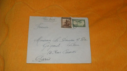 ENVELOPPE ANCIENNE DE 1945 ?../ CACHET DEPART ?..POUR PARIS + TIMBRES X2 CONGO BELGE ET SERVICE POSTAL AERIEN - Cartas & Documentos