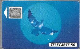 CARTE-PUBLIC-F134Ba-50U-SC5an-Trou 7-12/90--OISEAU BLEU-5 Imp 22589-UTILISE-TBE - 1990