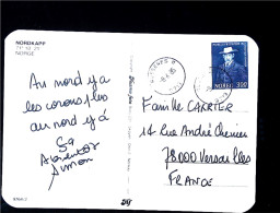 ► Nobels Fredspris NOREG 3,00 1985  Sur Carte Postale NordKapp Pour Versailles France - Briefe U. Dokumente