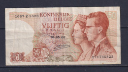 BELGIUM  - 1966 50 Francs Circulated Banknote - Other & Unclassified