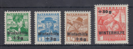 Österreich 1935 Winterhilfe Mi.-Nr. 613-16  Satz 4 Werte Kpl ** - Lettres & Documents