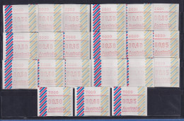 Australien Frama-ATM 1984 Balken Serie 7 Postcodes 2000-7000 Je Satz 30-40-85 ** - Machine Labels [ATM]