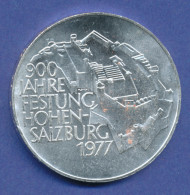 Österreich 100-Schilling Silber-Gedenkmünze 1977, Festung Hohensalzburg - Autriche