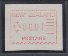 Neuseeland Frama-ATM 1. Ausgabe 1984, Einzelwert 00,01 , Mi.-Nr. 1 ** - Colecciones & Series