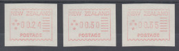 Neuseeland Frama-ATM 1. Ausgabe 1984, Tastensatz 3 Werte 24-30-35 , Mi.-Nr. 1 ** - Collections, Lots & Séries