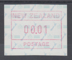 Neuseeland Frama-ATM 2. Ausgabe 1986 Landkarte, Kleinwert 00.01 **, Mi.-Nr. 2 - Colecciones & Series