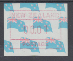 Neuseeland Frama-ATM 3. Ausgabe 1988 Landesflagge Kleinwert 00.01 **, Mi.-Nr. 3 - Lots & Serien