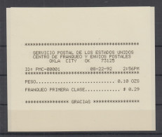 USA 1992 Automatenquittung 22.8.92 Auf Spanisch Zu PMC Gard-ATM 0,29 $  - Autres & Non Classés