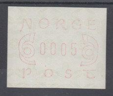 Norwegen Frama-ATM 2.Ausgabe, Schmale Ziffern, Bräunlichrot, Mi.-Nr. 2.1 B ** - Automatenmarken [ATM]