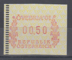 Österreich FRAMA-ATM Sonder-Ausgabe ÖVEBRIA 2001  Mi.-Nr. 5 ** - Timbres De Distributeurs [ATM]