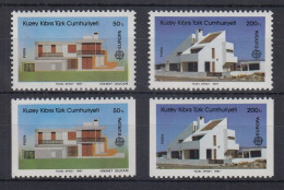 Türkisch-Zypern 1987 EUROPA Moderne Architektur Häuser Mi-Nr. 205-06 A Und B **  - Otros & Sin Clasificación